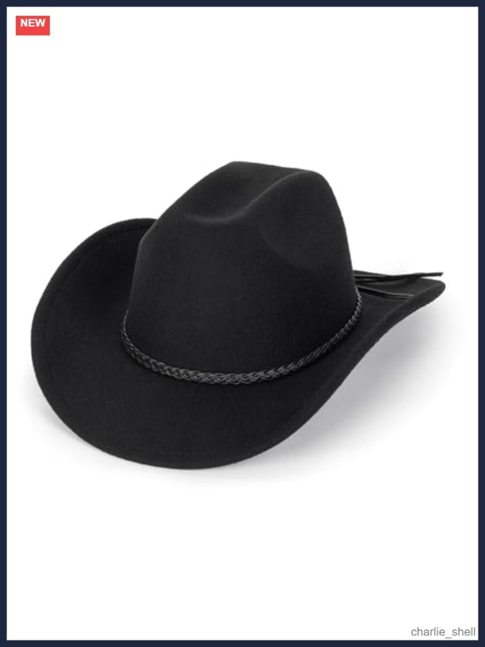 Cotton Blend Cowboy Hat Buckle Belt Western Fedora